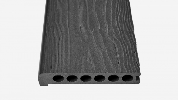 Ступень полуполнотелая Groentec 4000x175x25 мм с капиносом, Серый